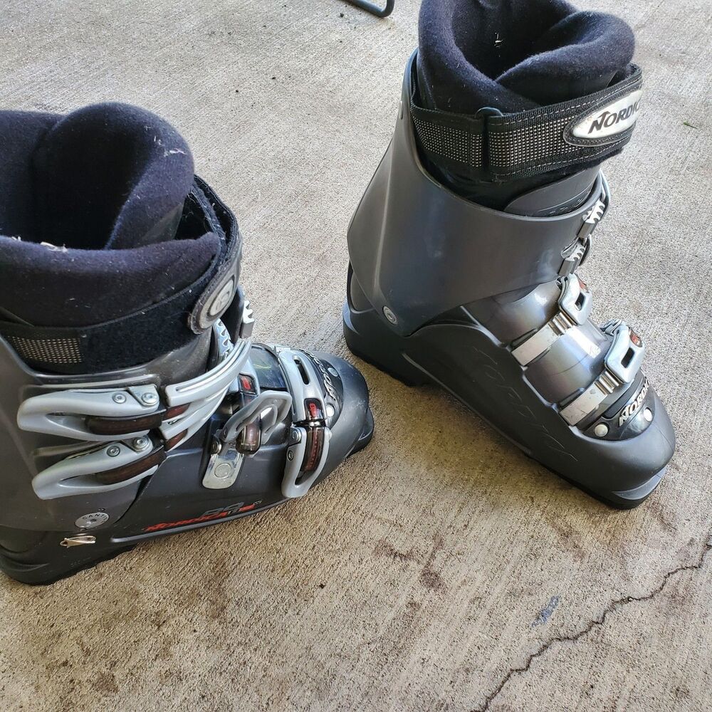 Nordica 25.5 Easy Move 7.5 US Charcoal/Black Downhill Ski Boots 295mm